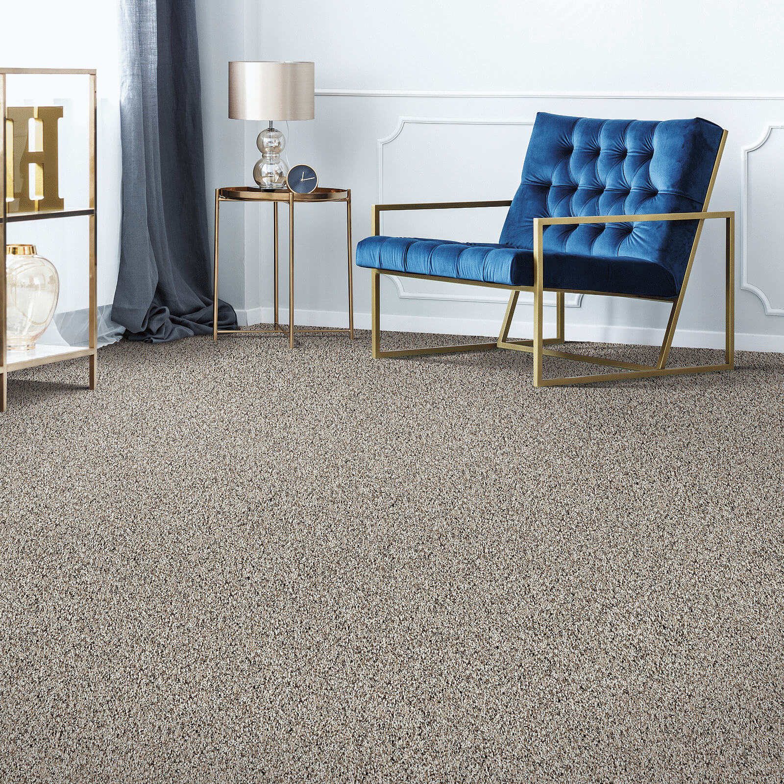 carpet in living room | Dehart Tile