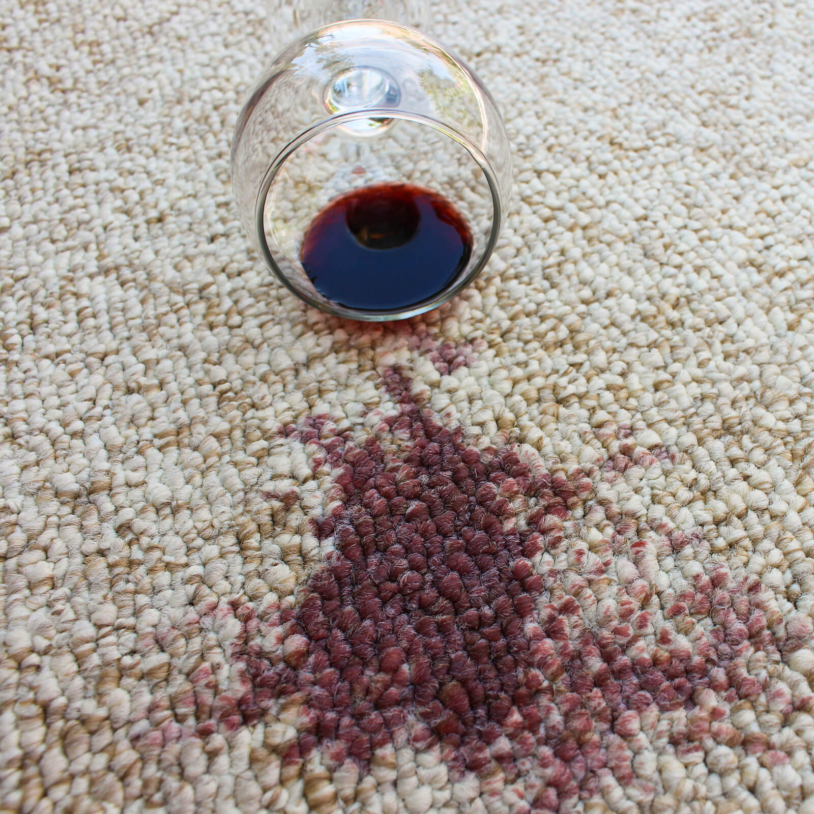 Red wine spill cleaning on carpet | Dehart Tile