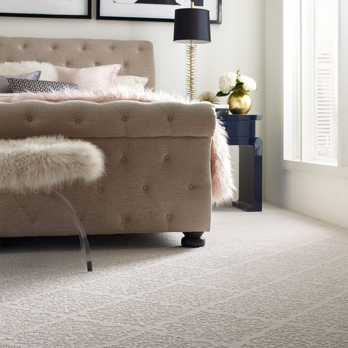 Bedroom carpet flooring | Dehart Tile